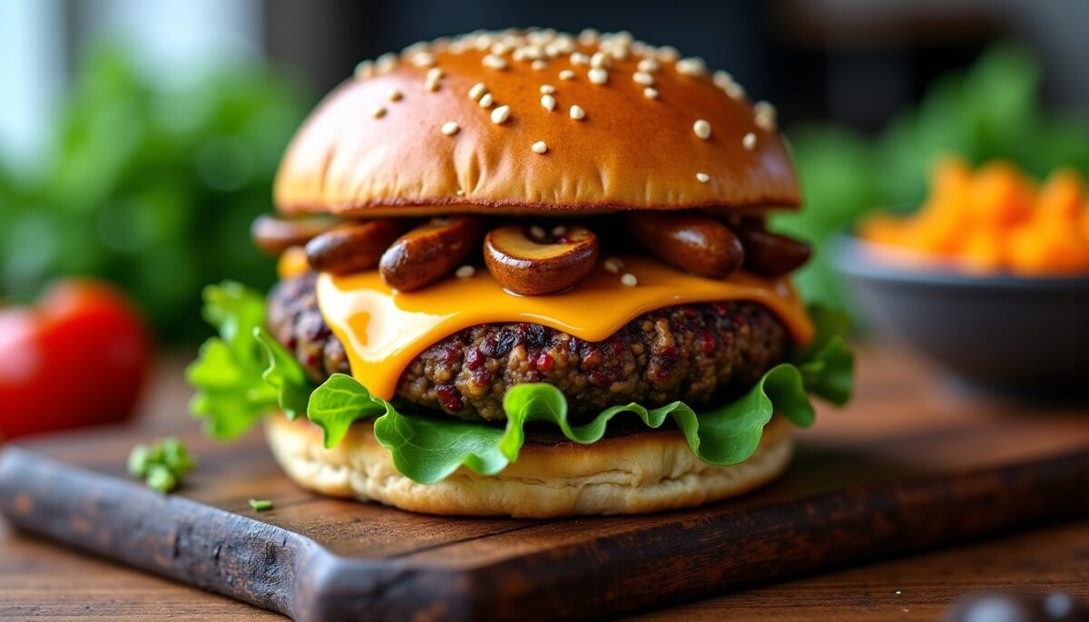Délices sans viande : découvrez des recettes de burgers aux légumineuses, champignons, fromages et alternatives véganes