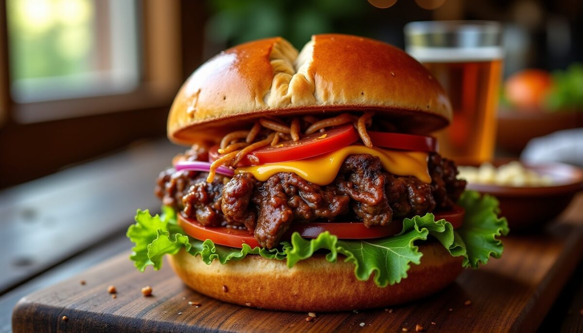Burger de bœuf effiloché : la recette gourmande qui fait craquer !