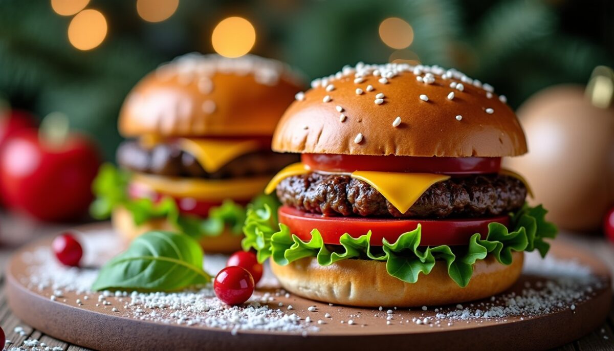 Recette et conseils pour un burger de Noël savoureux et gourmand
