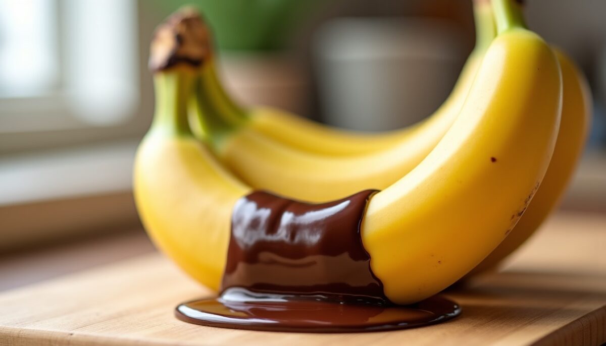 Délice express : banane nappée de chocolat fondant en 15 minutes chrono