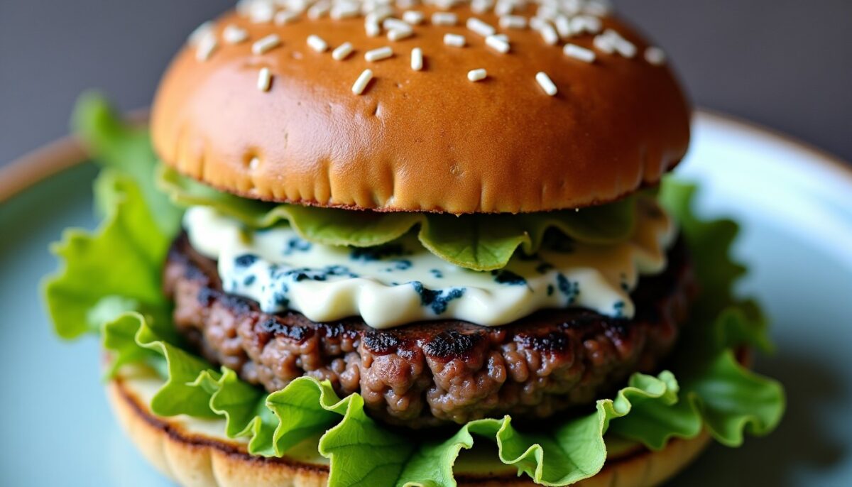 Burger au fromage bleu : une recette gourmande et innovante