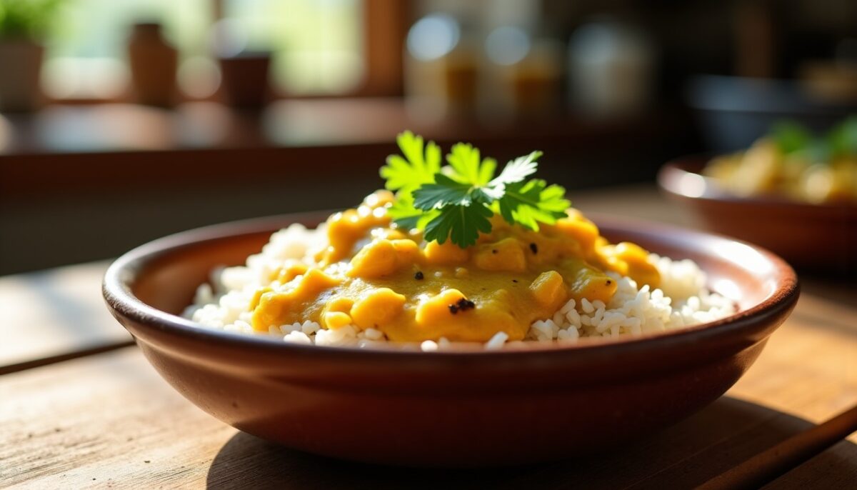 Préparez une sauce curry onctueuse pour riz en seulement 10 minutes : recette express et savoureuse